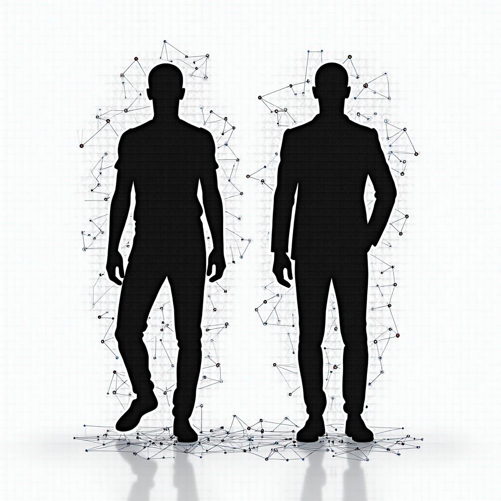 AI Human Collaboration Illustration